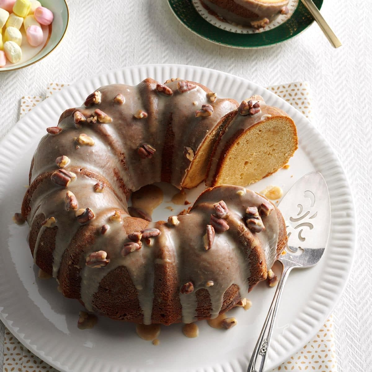 Brown Sugar Pound Cake with Pecan