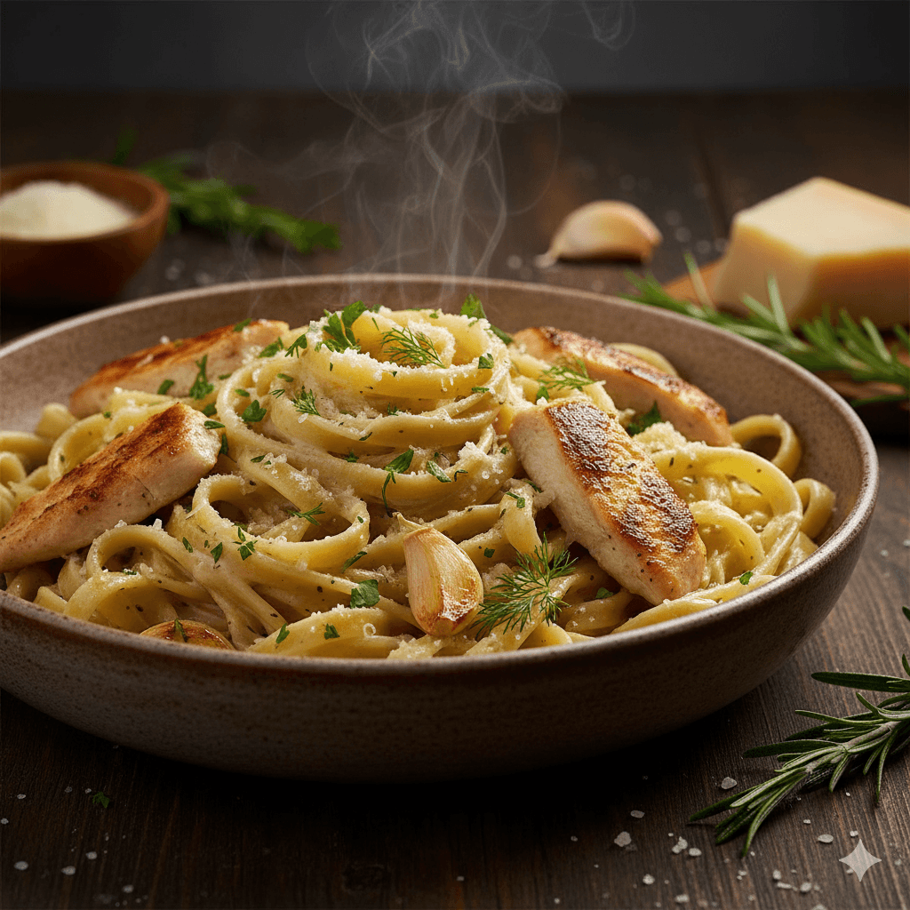 Creamy Garlic Herb Chicken Pasta