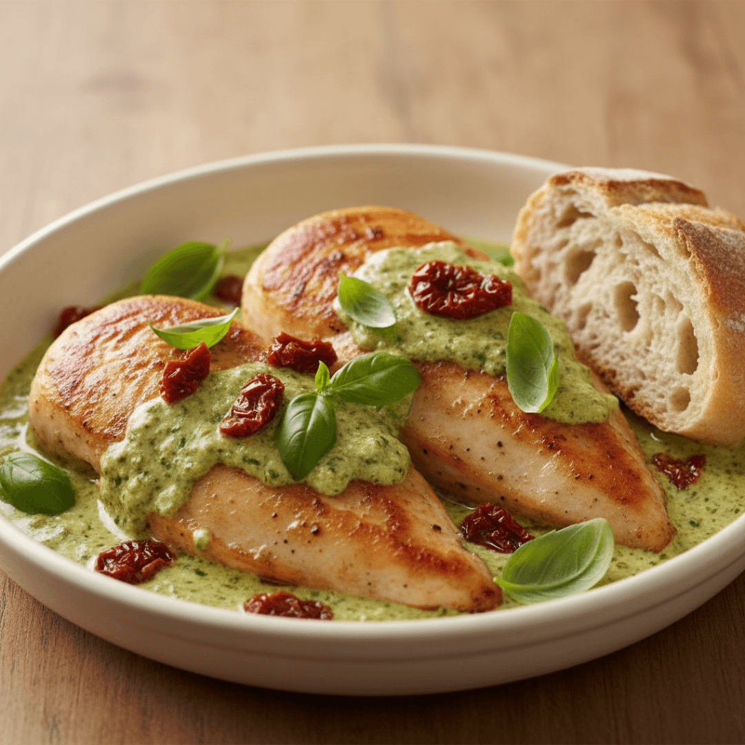 Pesto Sundried Tomato Chicken